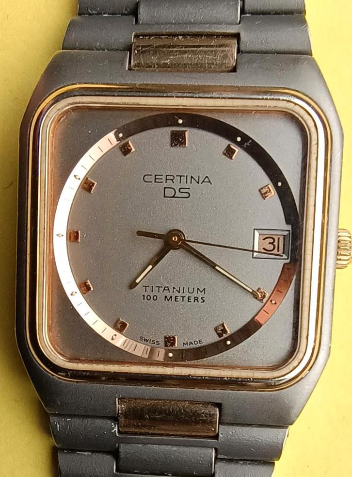 Certina DS vintage herenhorloge horloge (Titanium), Sieraden, Tassen en Uiterlijk, Horloges | Heren, Gebruikt, Polshorloge, Overige merken