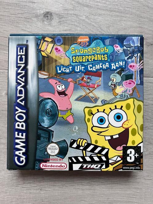 Spongebob Squarepants: Licht uit, camera aan! (GBA), Spelcomputers en Games, Games | Nintendo Game Boy, Gebruikt, Avontuur en Actie