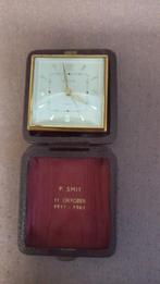 Vintage Europa Reiswekker in Etui, Antiek en Kunst, Antiek | Klokken, Ophalen of Verzenden