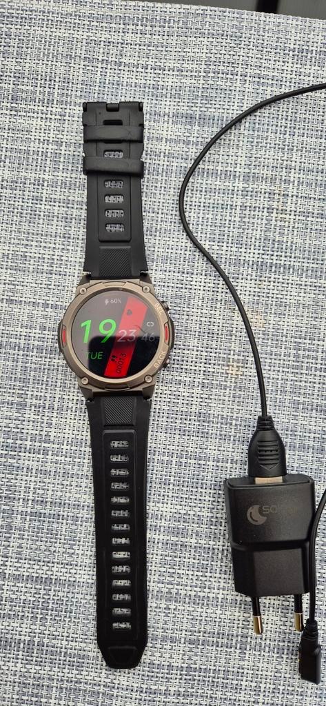Garde Pro Ultra 2+, Sieraden, Tassen en Uiterlijk, Smartwatches, Zo goed als nieuw, Android, Zwart, Afstand, Calorieverbanding
