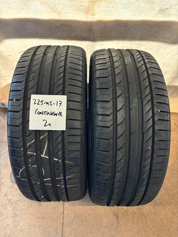 2x 225-45-17 - Continental/Michelin/Dunlop - Zomerbanden beschikbaar voor biedingen