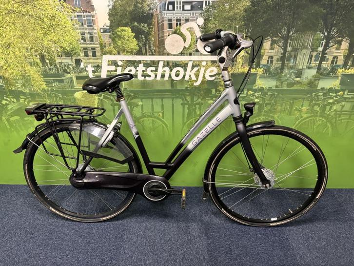 Fietshokje Raaks: Gazelle Chamonix 57cm, Fietsen en Brommers, Fietsen | Dames | Damesfietsen, Zo goed als nieuw, Gazelle, Versnellingen