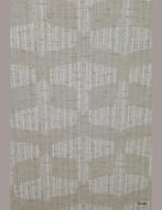 13942 grafisch jute behang retro geometrisch jaren 70 swiet, Huis en Inrichting, Stoffering | Behang, Verzenden, Beige