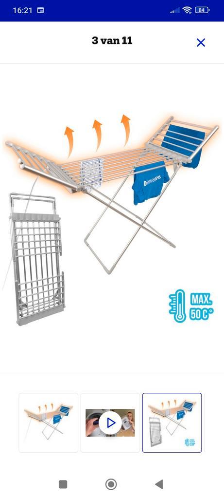 Silvergear Elektrisch wasrek  Droogrek - Handig en Snel!, Tuin en Terras, Droogmolens en Wasrekken, Zo goed als nieuw, Wasrek