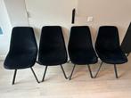 Eetkamerstoelen zwart velvet Belle 10 stuks, Ophalen, Overige materialen, Zwart, Zo goed als nieuw