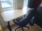 in hoogte verstelbaar bureau met bureaustoel, Huis en Inrichting, Bureaus, Ophalen, In hoogte verstelbaar, Gebruikt, Bureau