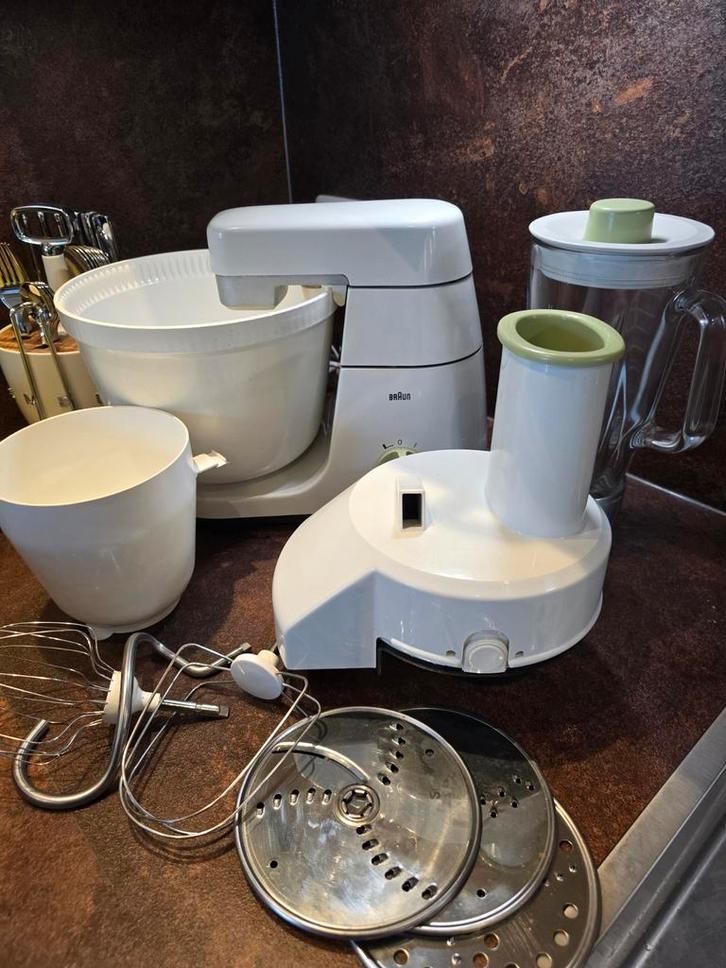 Braun KM32 keukenmachine wegens aanschaf Thermomix TM7, Witgoed en Apparatuur, Keukenmixers, 3 snelheden of meer, Ophalen of Verzenden
