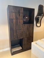 Luxe Wandkast Walnoot bruin | Mangohout bruin, Huis en Inrichting, Woonaccessoires | Overige, Nieuw, Ophalen of Verzenden, X, X