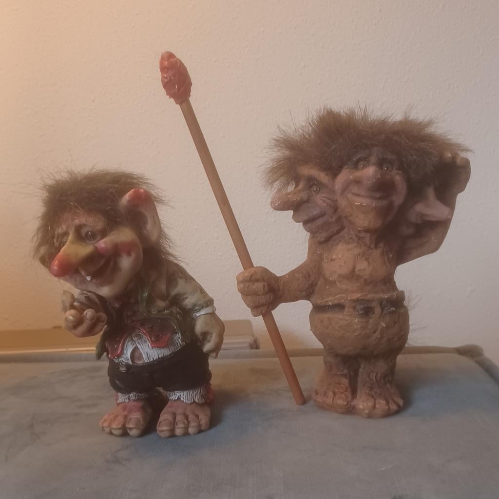 Oude trollen Scandinavië Verdal Noorwegen Mytisch wezen, Ophalen of Verzenden, Gebruikt, Dier