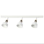 IKEA RANARP plafondrails 3 spots wit/ecru, Ophalen, Zo goed als nieuw, Metaal