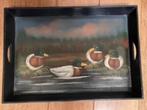 Dienblad eenden 51 cm bij 36 cm nieuw, Ophalen, Nieuw, Rechthoekig, Hout