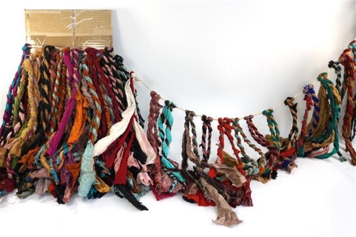 Stoffen slingers India, Hobby en Vrije tijd, Feestartikelen, Nieuw, Versiering, Verjaardag, Ophalen of Verzenden