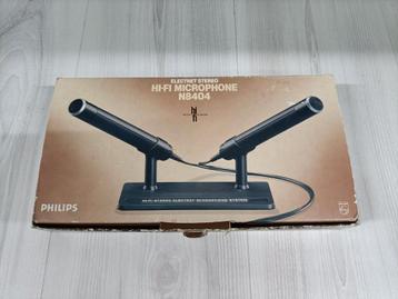 Philips N8404 Microfoon Set - Vintage! beschikbaar voor biedingen