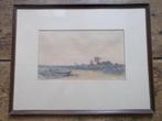 Adrianus van Everdingen (1832-1912), Aquarel Polderlandschap, Antiek en Kunst, Ophalen