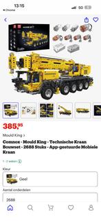 Comnox - Mould King - Technische Kraan Bouwset - Nieuw, Ophalen of Verzenden, Nieuw