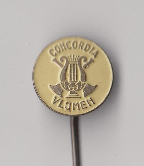 Vlijmen Concordia Harmonie speldje, Verzamelen, Speldjes, Pins en Buttons, Gebruikt, Speldje of Pin, Overige onderwerpen, Ophalen of Verzenden
