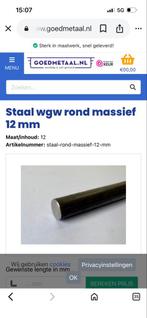 Massief rond 12mm - 30 stuks van 6 meter, Ophalen of Verzenden, Nieuw, IJzer
