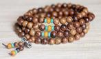 Boeddhistische Meditatie Mala van sandalwood met dorje, Bruin, Verzenden, Nieuw, Overige materialen