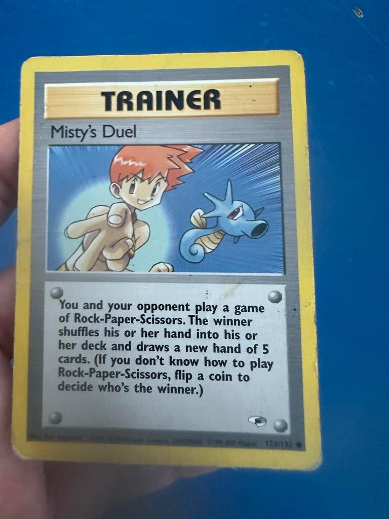 Misty's Duel Trainer kaart Gym Heroes 123/132, Ophalen of Verzenden, Gebruikt, Losse kaart