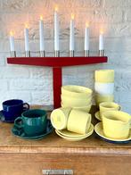 Arabia Teema: serviesonderdelen uit Finland., Huis en Inrichting, Gebruikt, Ophalen of Verzenden, Overige stijlen, Kop(pen) en/of Schotel(s)