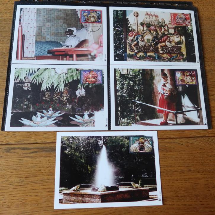 Nieuwe serie van 5 Efteling kaarten + extra setje postzegels, Verzamelen, Efteling, Nieuw, Overige typen, Ophalen of Verzenden