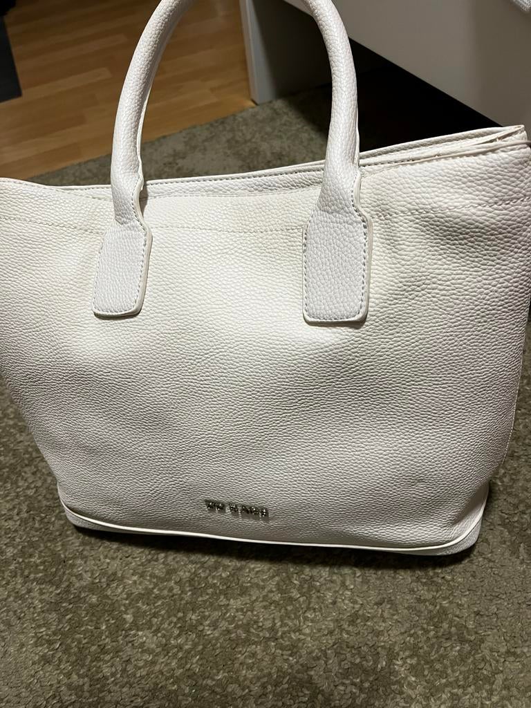 Witte Handtas Daniele Donati, Sieraden, Tassen en Uiterlijk, Ophalen of Verzenden, Zo goed als nieuw, Wit, Handtas