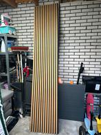2 Wandpanelen eiken 250cm hoog, Doe-het-zelf en Verbouw, Platen en Panelen, Ophalen, Zo goed als nieuw, Hout