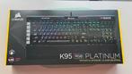 Corsair K95 RGB PLATINUM Gaming-toetsenbord CHERRY MX Speed, Gaming toetsenbord, Ophalen of Verzenden, Zo goed als nieuw, Qwerty