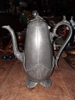 Grote tinnen Art-deco koffiekan, Antiek en Kunst, Antiek | Tin, Ophalen of Verzenden