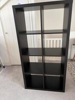 Ikea Kallax Kast - Zwart, Ophalen, Met plank(en), Kunststof, 100 tot 150 cm