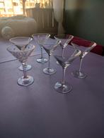Cocktailglazen - 7 stuks (waarvan 2 met motief), Glas of Glazen, Gebruikt, Ophalen of Verzenden, Glas