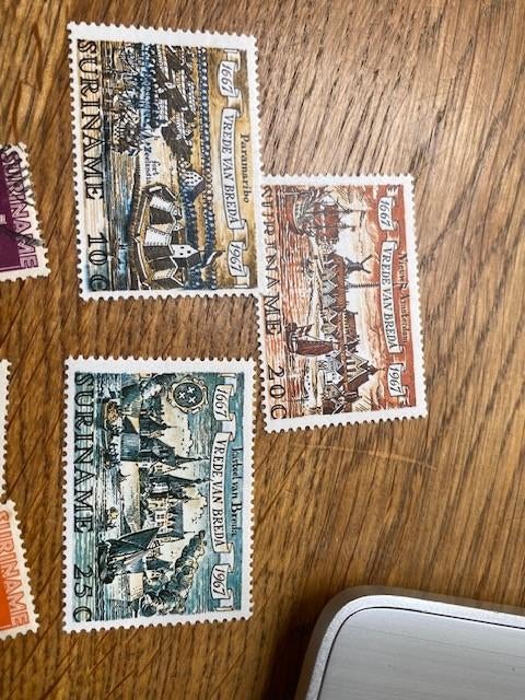 135 - suriname 163+166+245+481-483;ned.antillen 380-383, Ophalen of Verzenden, Postfris
