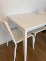 Ikea Melltorp Table + Teodores chairs, Huis en Inrichting, Tafels | Eettafels, Ophalen, Zo goed als nieuw, Rechthoekig, 50 tot 100 cm