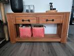 Sidetable wand meubel teak, Huis en Inrichting, Ophalen, Gebruikt, 25 tot 50 cm, Rechthoekig