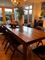 Antieke vruchtenhouten Franse eettafel van 93 breed!(uniek), Huis en Inrichting, Tafels | Eettafels, Ophalen, Gebruikt, 200 cm of meer