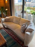 Prachtige witte alcantara Leolux Rego 3-zitsbank, Huis en Inrichting, Ophalen, Gebruikt, Design, Driepersoons