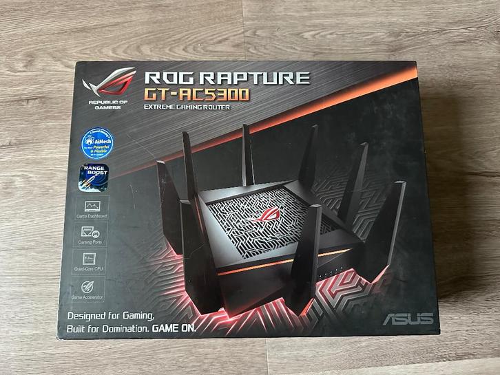 ROG RAPTURE GT-5300 in uitstekende staat!!!, Computers en Software, Routers en Modems, Zo goed als nieuw, Router, Ophalen