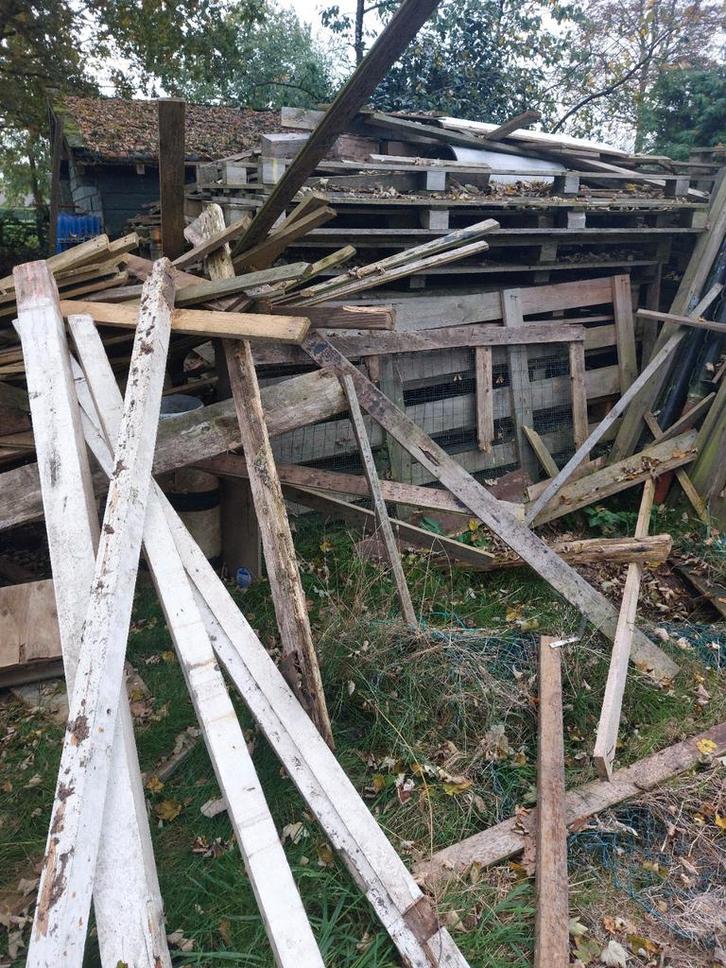 Stookhout: Pellets, Planken, Balken, Doe-het-zelf en Verbouw, Hout en Planken, Gebruikt, Pallet, Overige houtsoorten, Minder dan 200 cm
