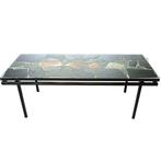 Vintage industriële Natuurstenen Tafel, Huis en Inrichting, Tafels | Salontafels, Ophalen, 100 tot 150 cm, Vintage, 50 tot 100 cm