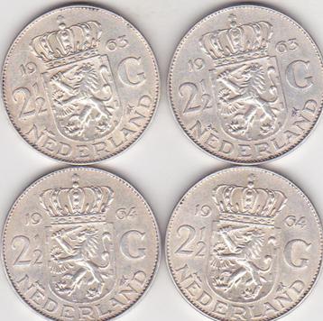 4 RIJKSDAALDERS 2 X 1963 en 2 X 1964 beschikbaar voor biedingen