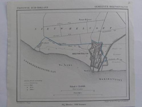 66 / Hellevoetsluis  Haringvliet     Litho door J. Kuyper, Antiek en Kunst, Kunst | Litho's en Zeefdrukken, Ophalen of Verzenden