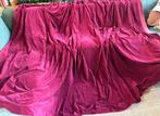 Groot vintage velours gordijn, tochtwerend! 220 x 230 hoog, Huis en Inrichting, Stoffering | Gordijnen en Lamellen, Vintage, retro