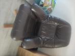 Lederen fauteuil 75x100, Ophalen, Gebruikt