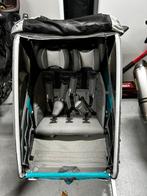 Qeridoo Kidgoo 2 fietskar met wandelfunctie voor 2 kinderen, Fietsen en Brommers, Ophalen, Vering, Zo goed als nieuw, Kinderkar