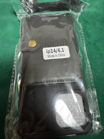 Zwart hoesje met Wallet, Iphone 14 beschikbaar voor biedingen