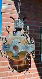 Hang lamp'jugendstil'herenhuis'overkapping.smeedijzer'antiek, Ophalen of Verzenden, Zo goed als nieuw