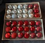 Kerrstballen rood en zilver, Diversen, Kerst, Ophalen, Zo goed als nieuw
