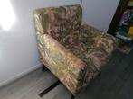 Mooie stevige stoel met jungle print, Huis en Inrichting, Banken | Sofa's en Chaises Longues, Ophalen, Gebruikt, Eenpersoons, Minder dan 150 cm