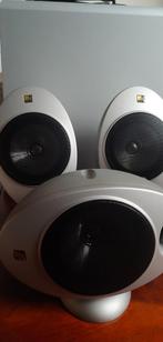 Keff Egg KHT 2005.2 set van 5, Audio, Tv en Foto, Luidsprekers, Zo goed als nieuw, 120 watt of meer, Front, Rear of Stereo speakers