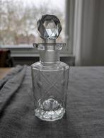 Antiek glazen vaasje/ flesje met dopje, Ophalen of Verzenden